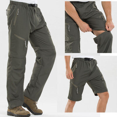 Robust 2-in-1 outdoor trousers for men