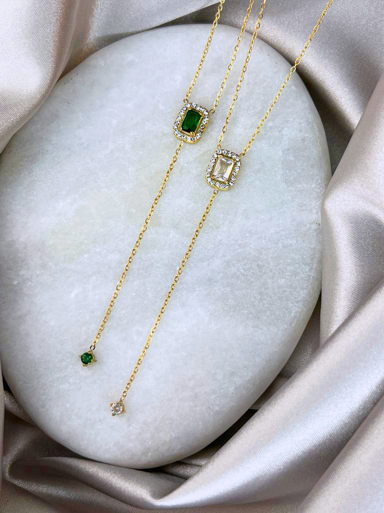 Dangling Inspire chain 14K gold-plated