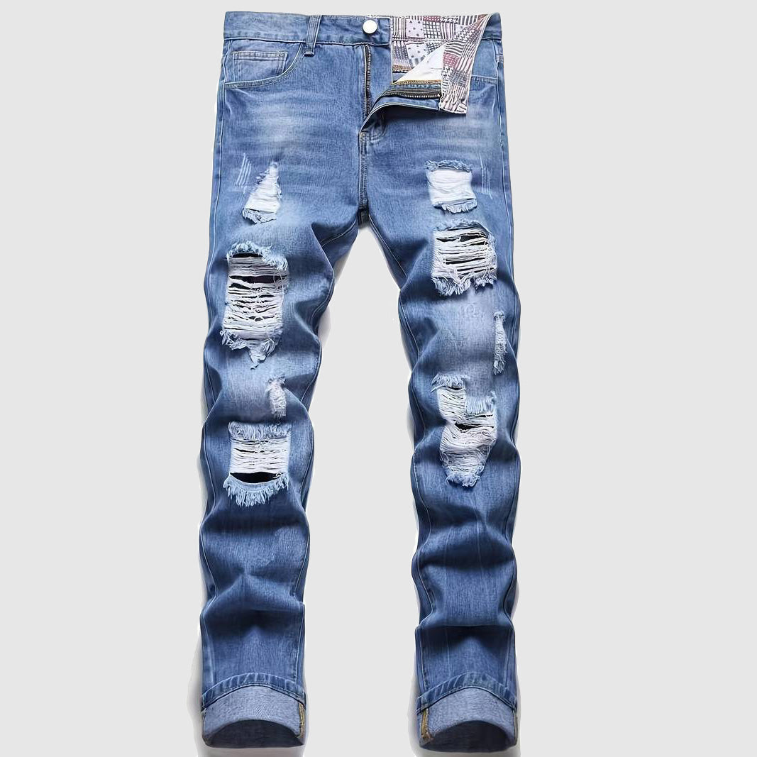 Men's Ripped Denim Jeans - Dorian