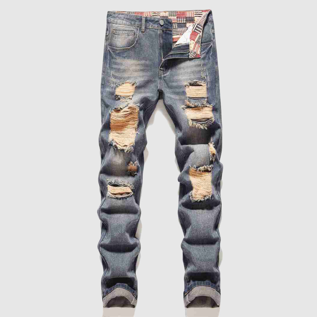 Men's Ripped Denim Jeans - Dorian