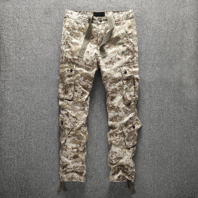 Camouflage cargo trousers