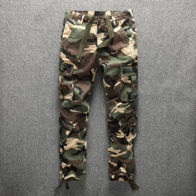 Camouflage cargo trousers