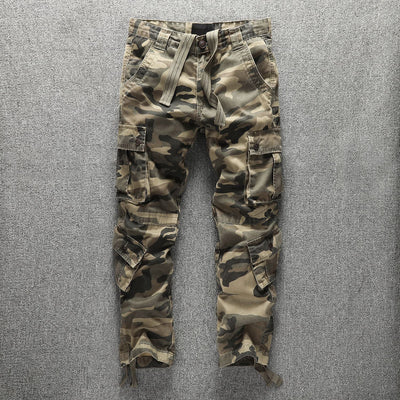 Camouflage cargo trousers
