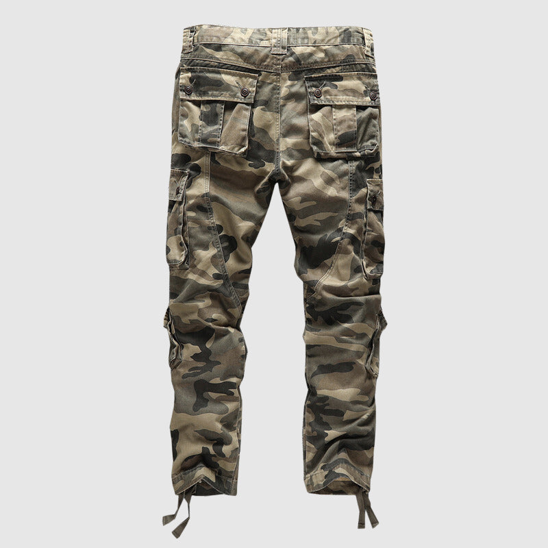 Camouflage cargo trousers