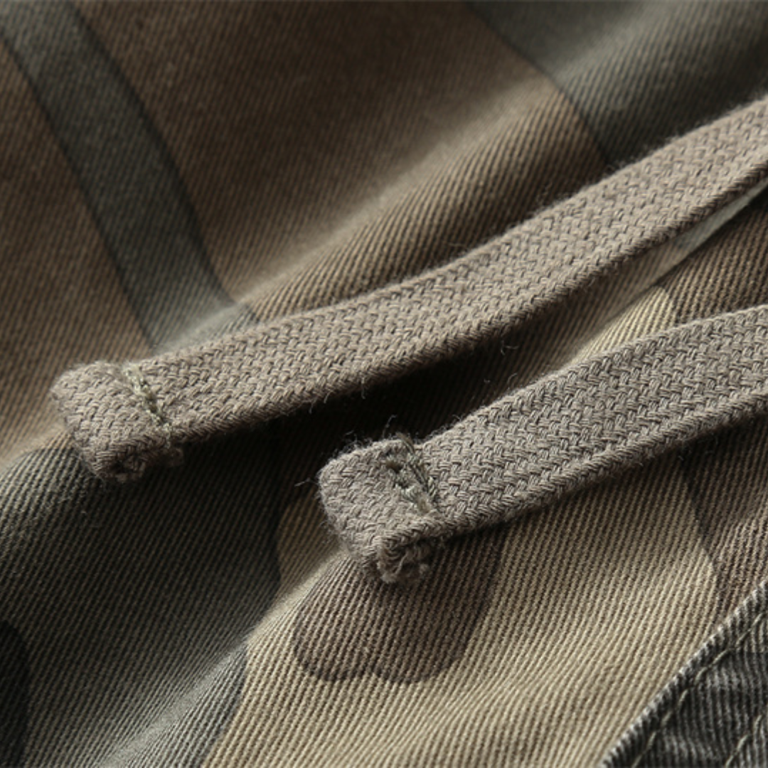 Men's Camo Cotton Cargo Joggers - Calvin