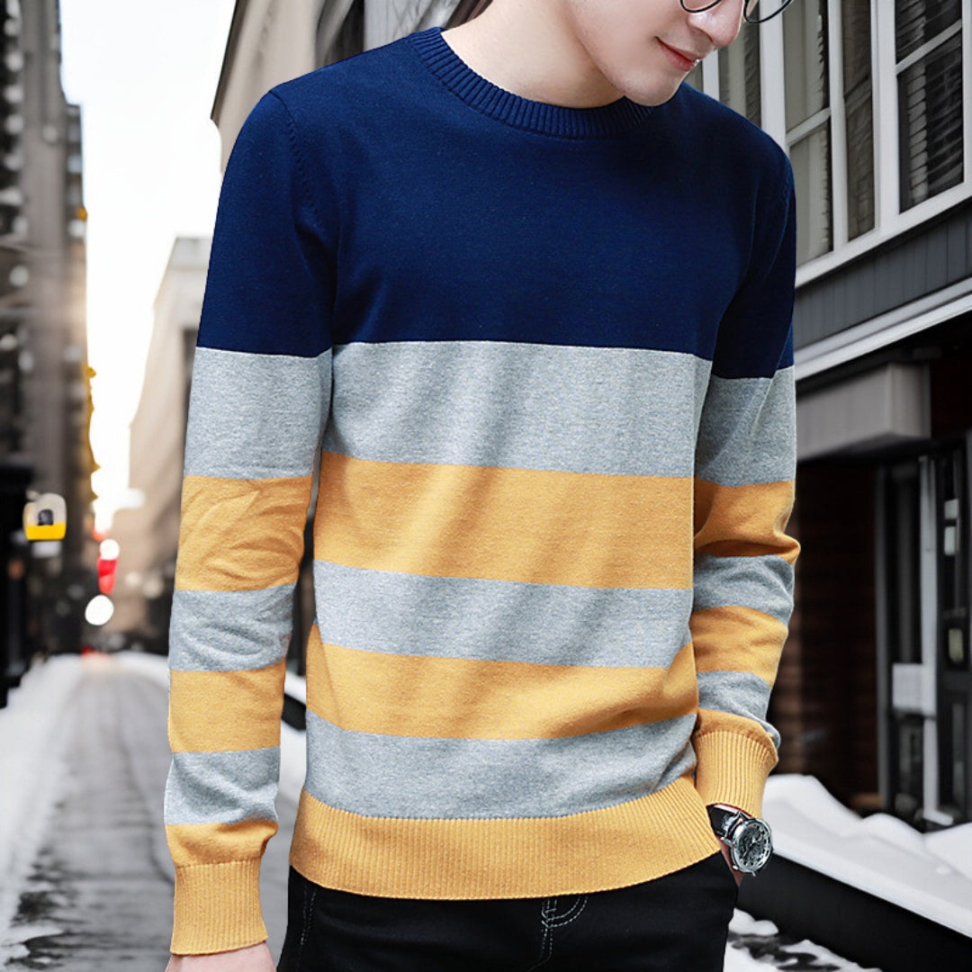 Petro - Cotton crew neck jumper