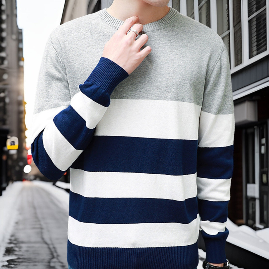 Petro - Cotton crew neck jumper