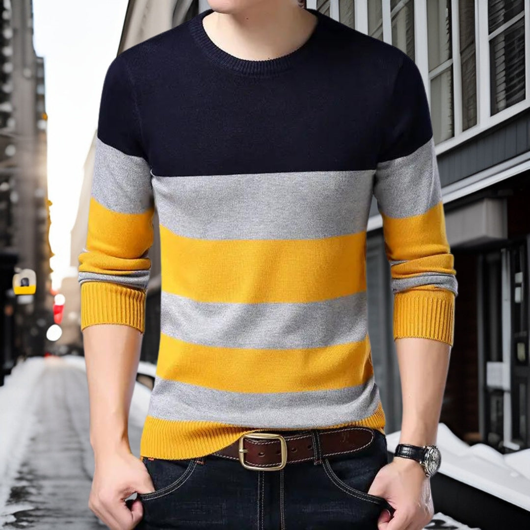 Petro - Cotton crew neck jumper