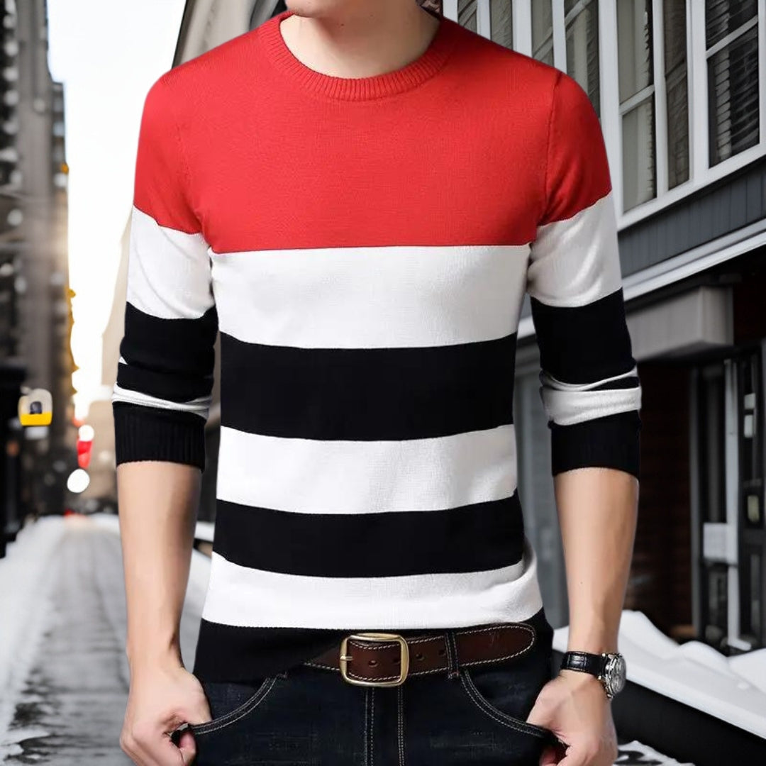 Petro - Cotton crew neck jumper