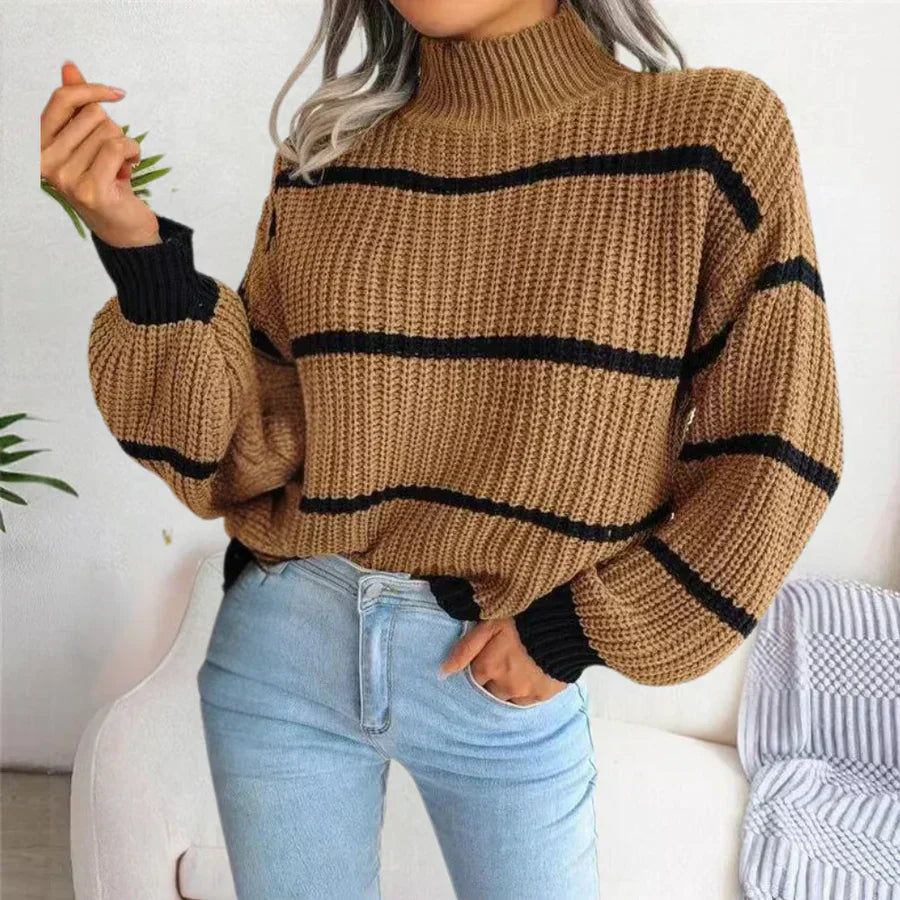 Cosy women's cotton jumper with an elegant cut