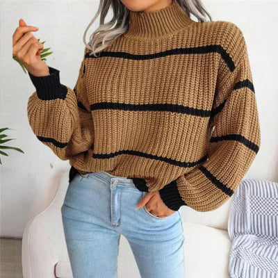 Cosy women's cotton jumper with an elegant cut