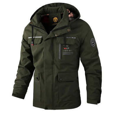 Outdoor Jacket - Men - Multi-Pocket Design - Waterproof Hooded Coat - Marco
