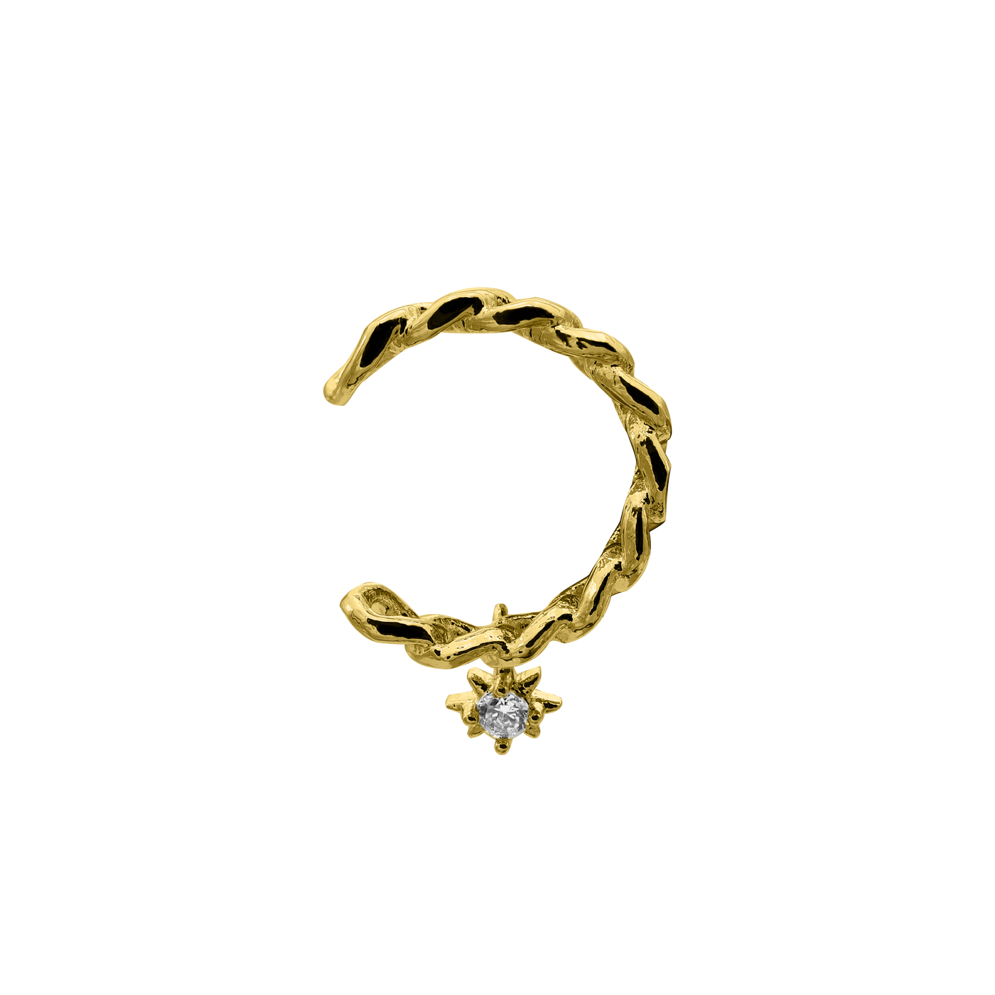 Star Chain Earcuff 14K Gold-plated