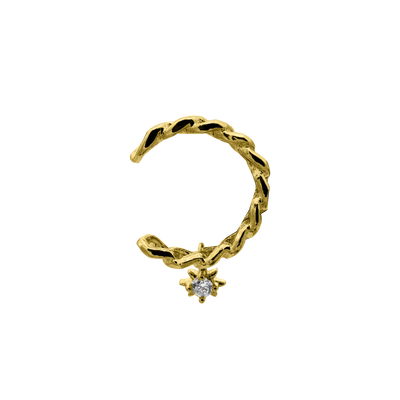 Star Chain Earcuff 14K Gold-plated
