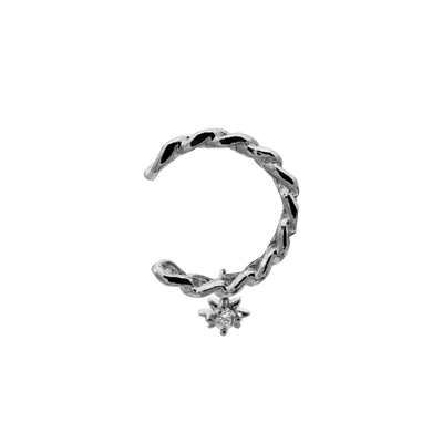 Star Chain Earcuff 14K Gold-plated