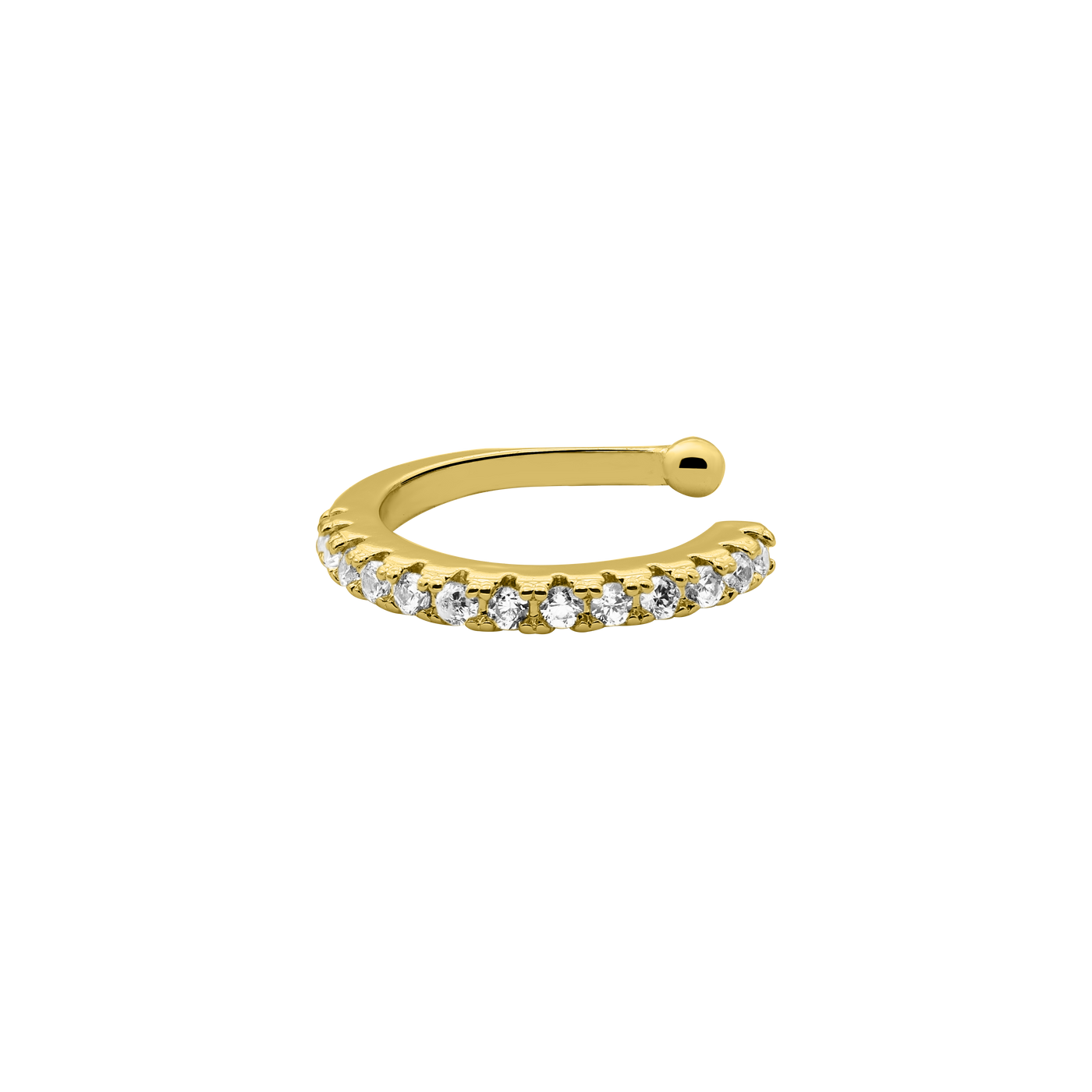 Brilliant Earcuff 14K gold-plated