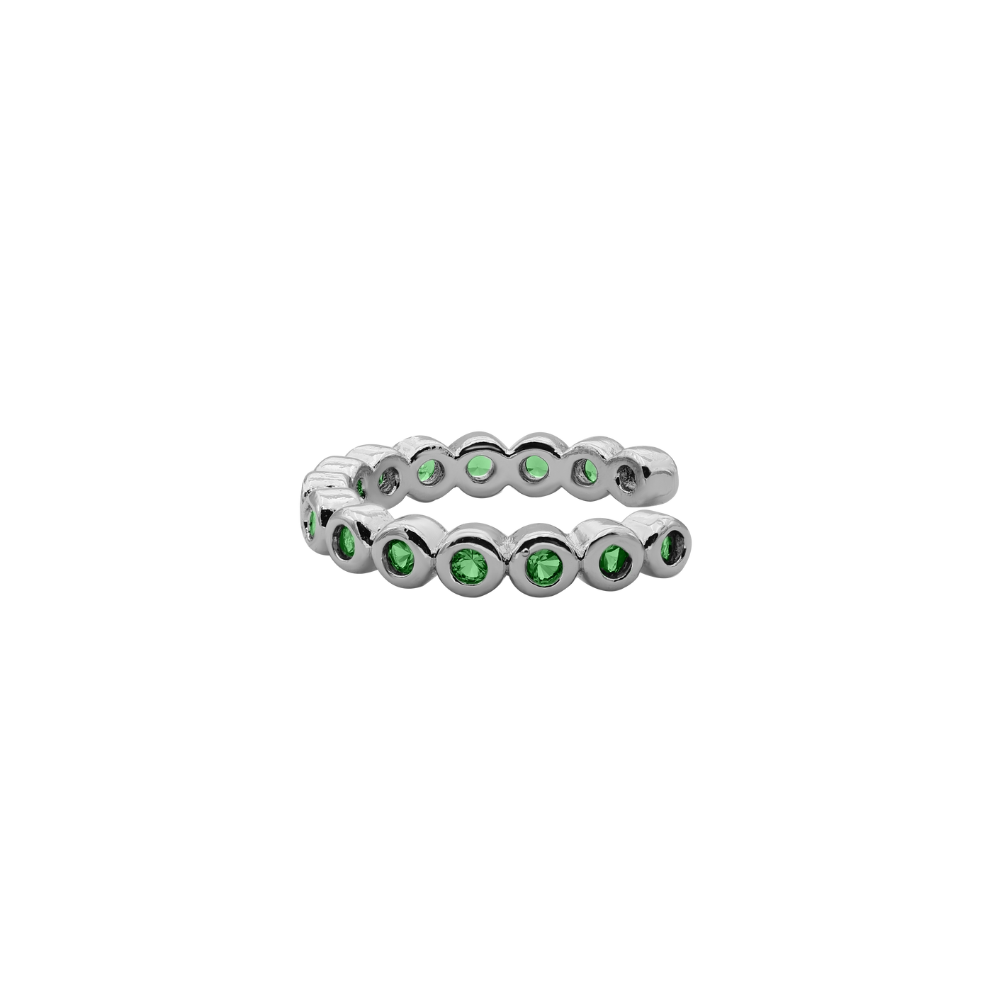 Emerald Glory Earcuff 14K gold-plated