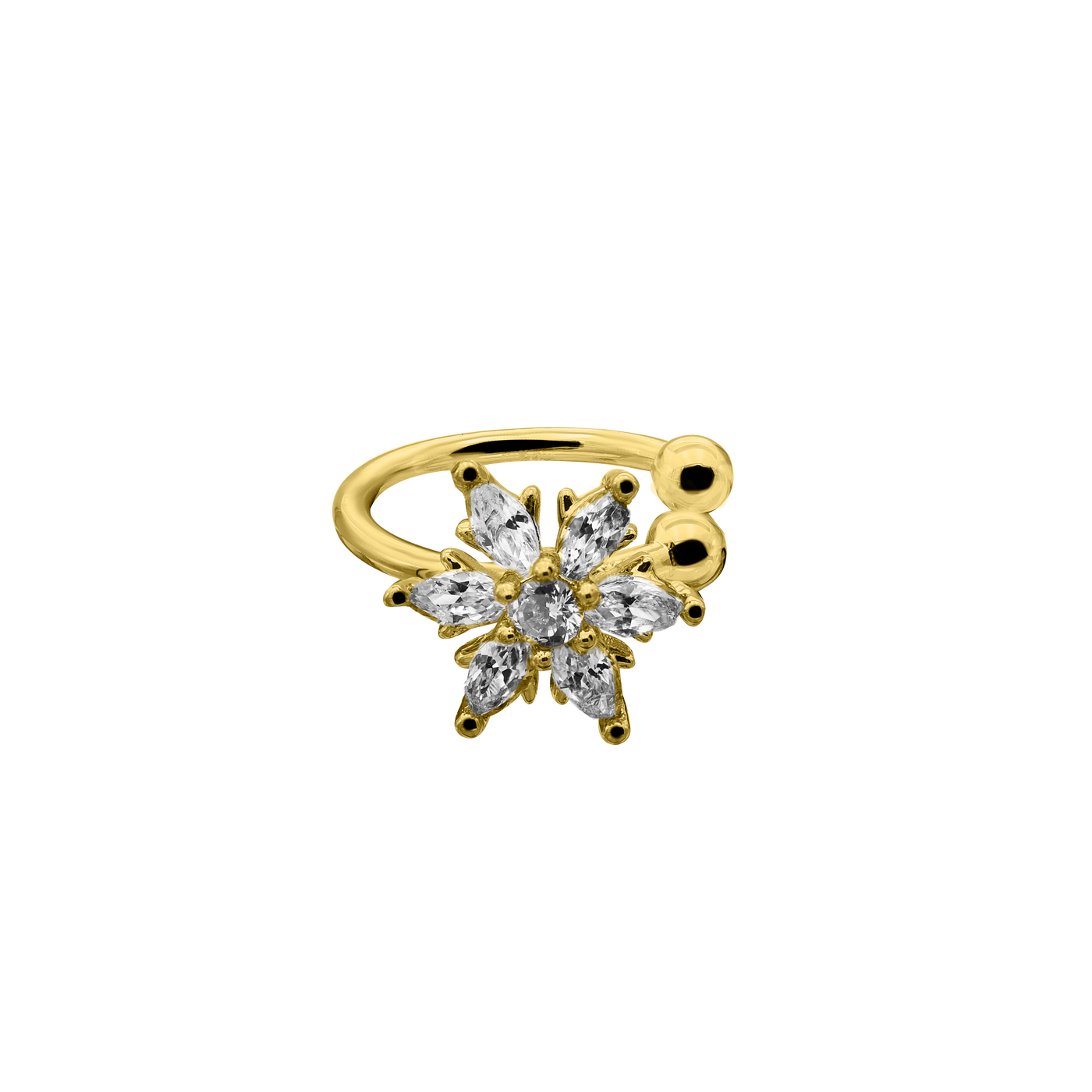 Blossom Earcuff 14K gold-plated