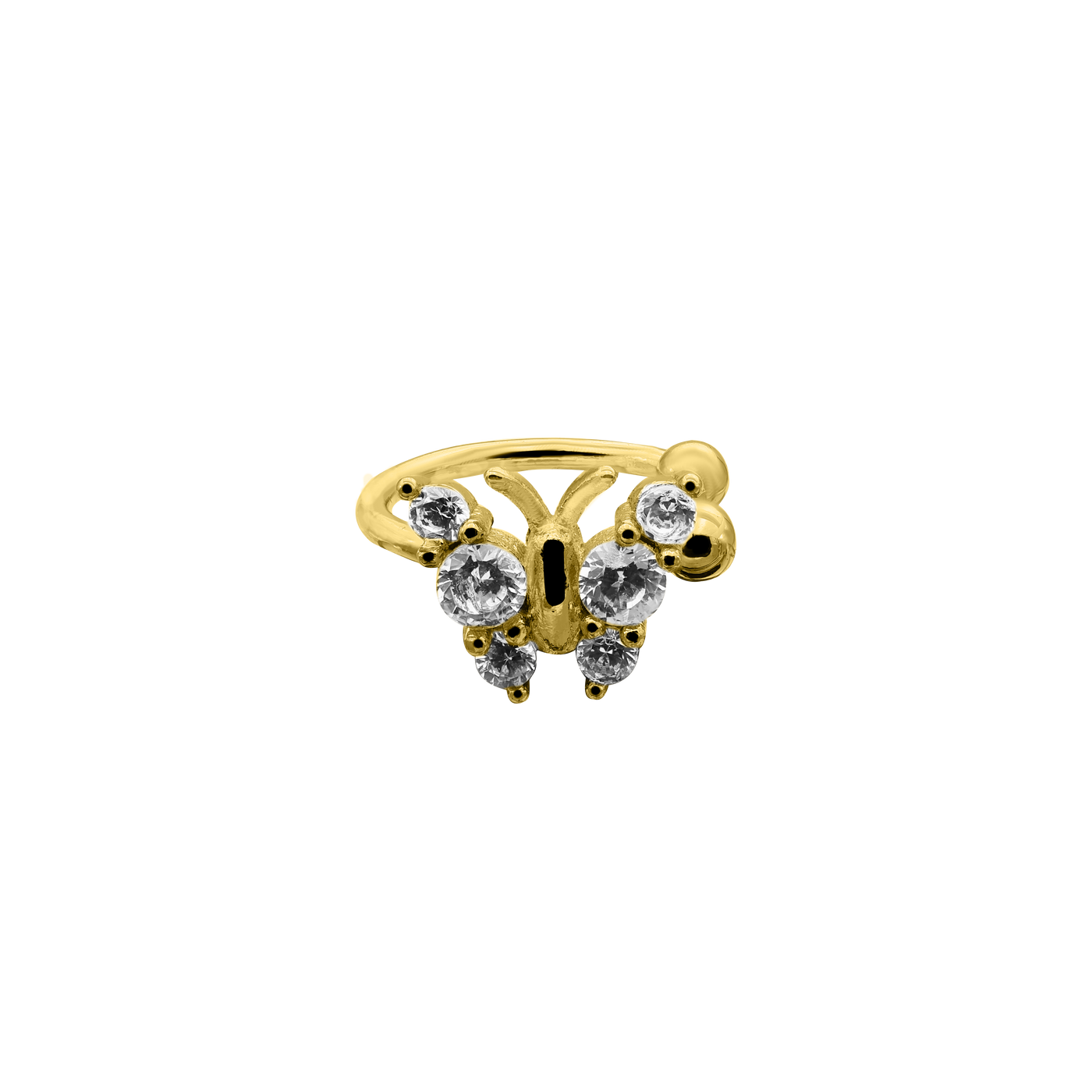 Butterfly earcuff 14K gold-plated