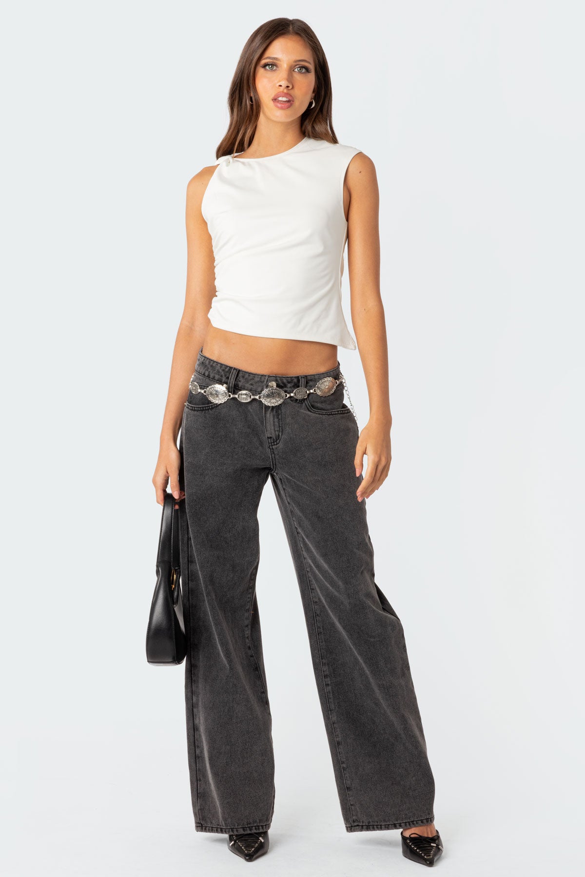 Women's Wide-Leg High Rise Trousers - Realyn