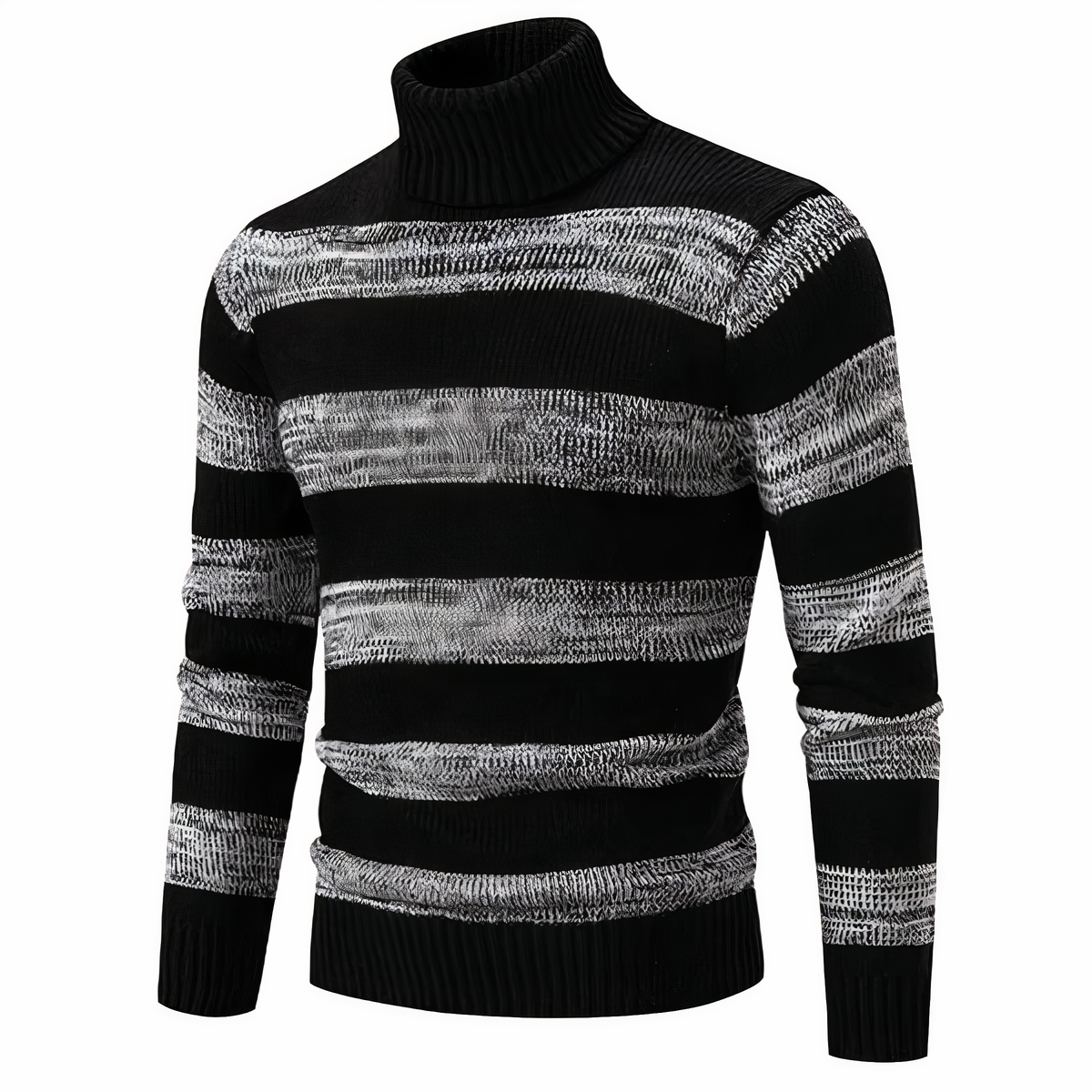 FRANCE - Knitted patchwork jumper for men