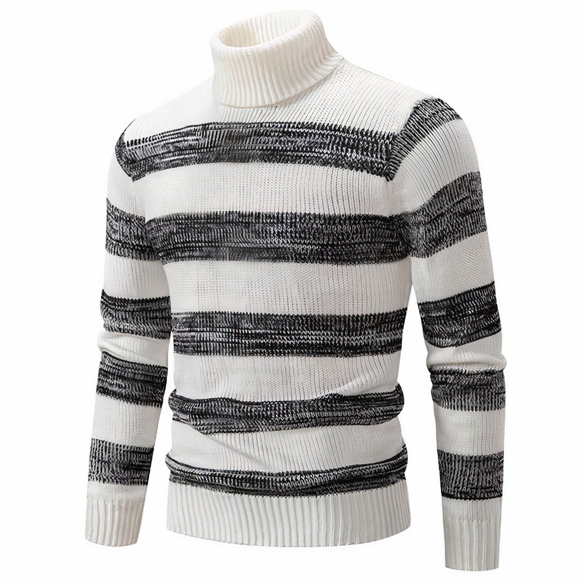 FRANCE - Knitted patchwork jumper for men