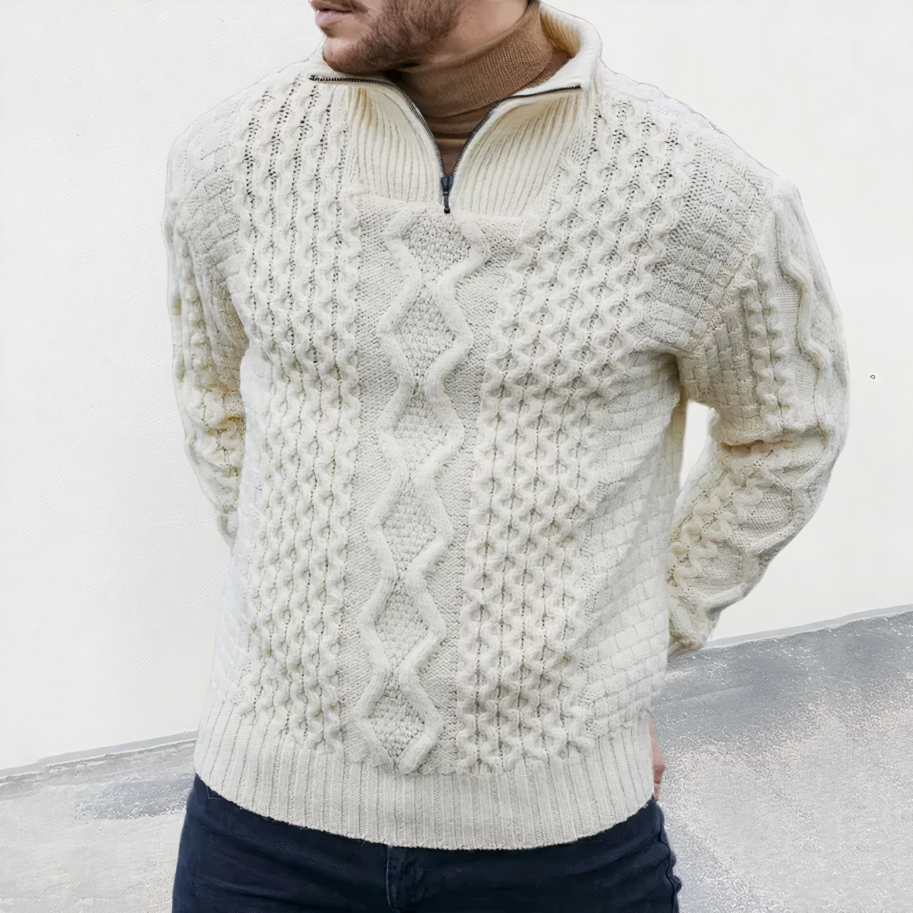 FRASER - Winter jumper with high collar