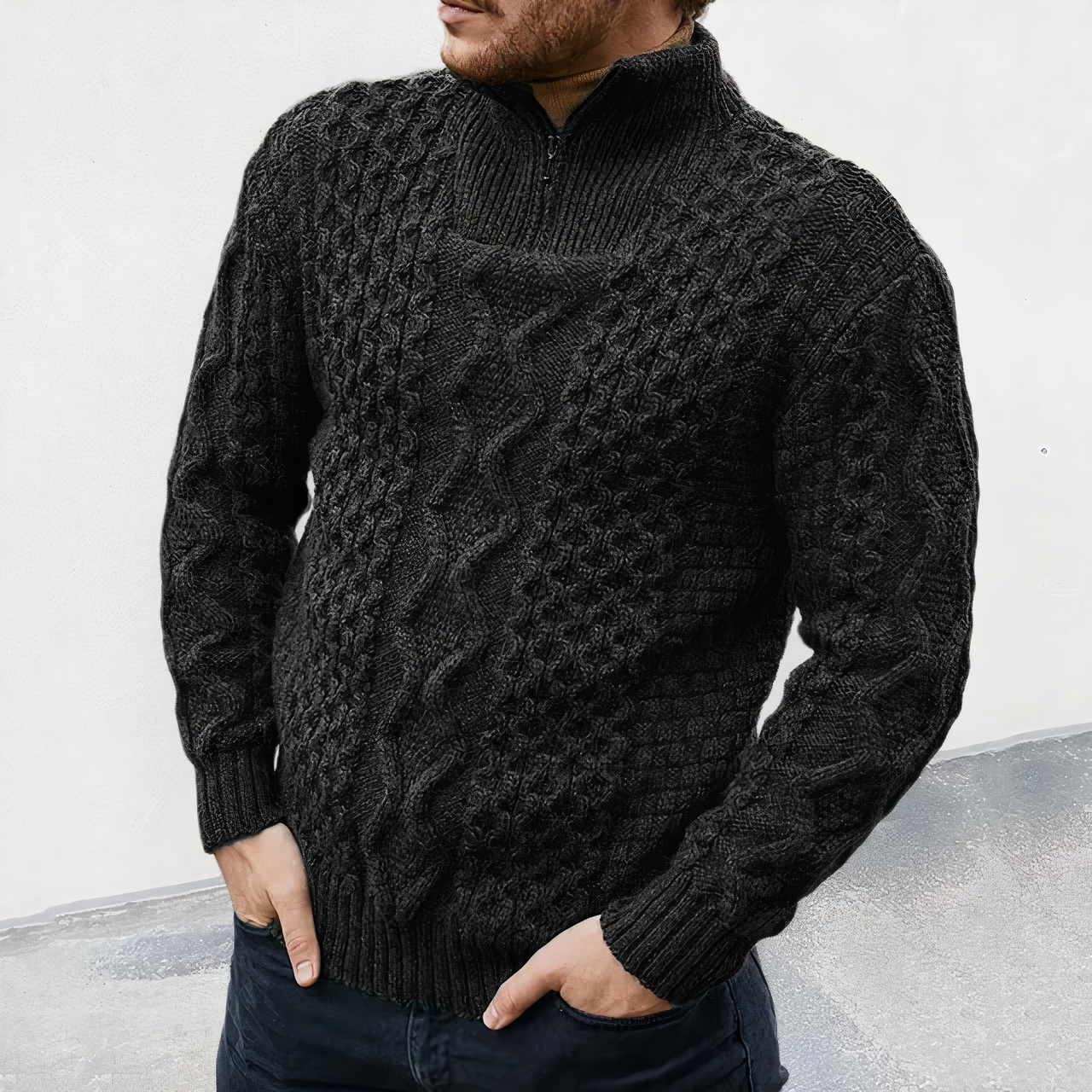 FRASER - Winter jumper with high collar