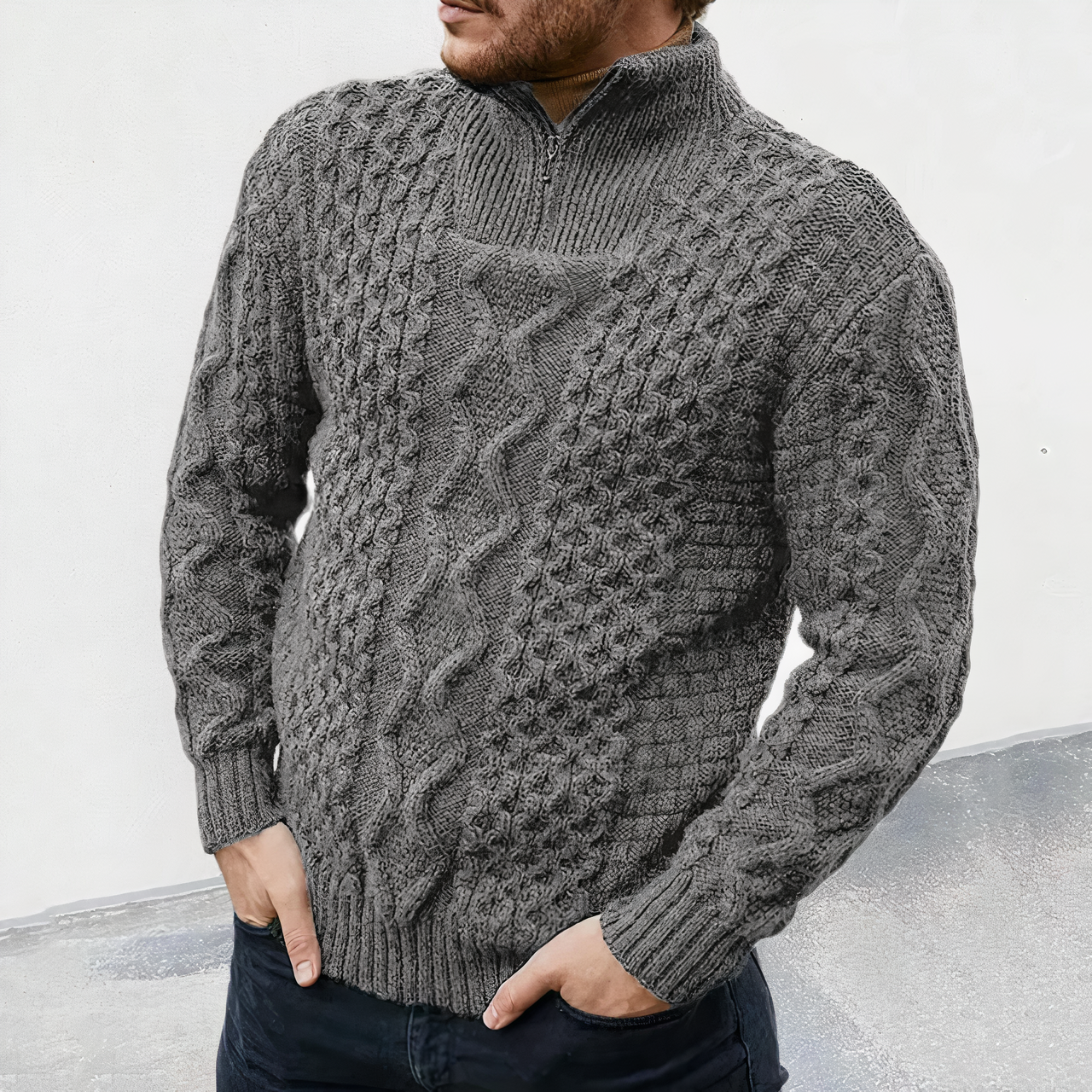 FRASER - Winter jumper with high collar