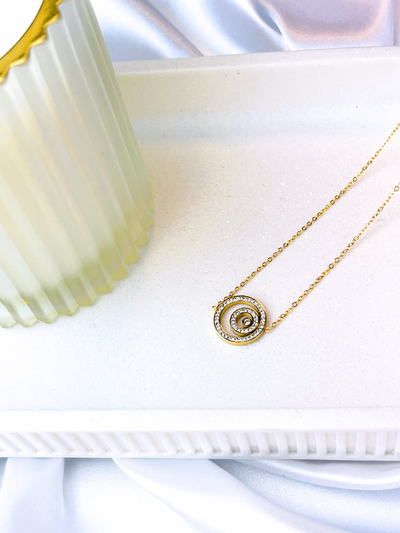 Neverending Circle chain 14K gold-plated