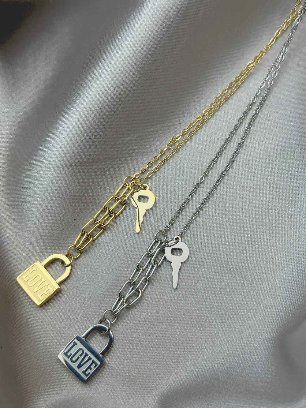 Love Lock chain 14K gold-plated