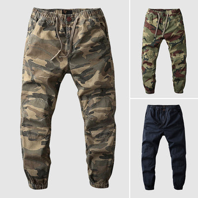 Men's Camo Cotton Cargo Joggers - Calvin
