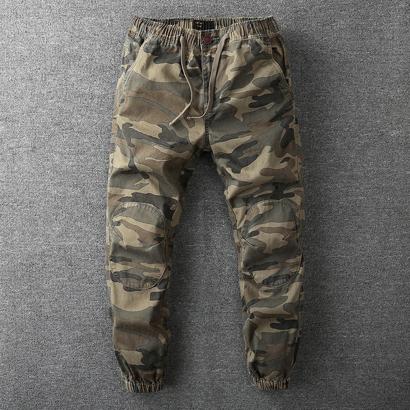 Men's Camo Cotton Cargo Joggers - Calvin