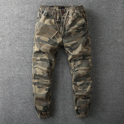 Men's Camo Cotton Cargo Joggers - Calvin