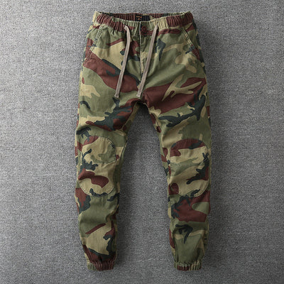 Men's Camo Cotton Cargo Joggers - Calvin