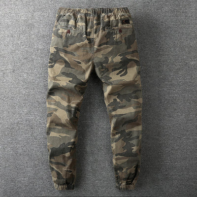 Men's Camo Cotton Cargo Joggers - Calvin