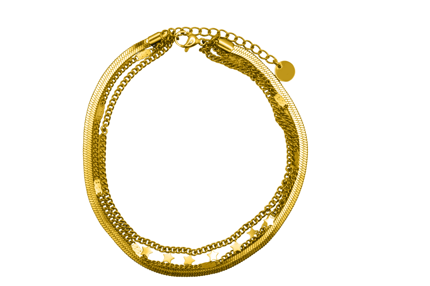 Starly Sleek Anklet 14K gold-plated