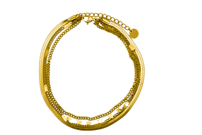 Starly Sleek Anklet 14K gold-plated