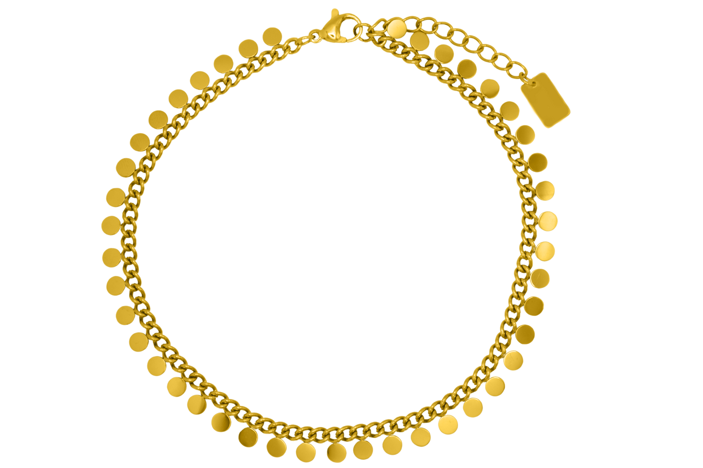 Mini Coins Anklet 14K gold-plated