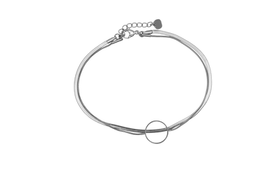 Double Round Sleek Anklet 14K Gold-plated