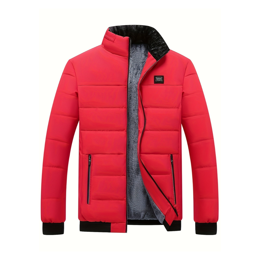 Puffer Jacket - Men - Fleece-Lined Thermal - Lightweight Zip-Up - Giorio