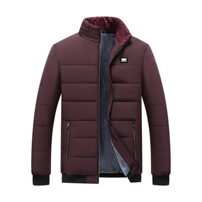 Puffer Jacket - Men - Fleece-Lined Thermal - Lightweight Zip-Up - Giorio