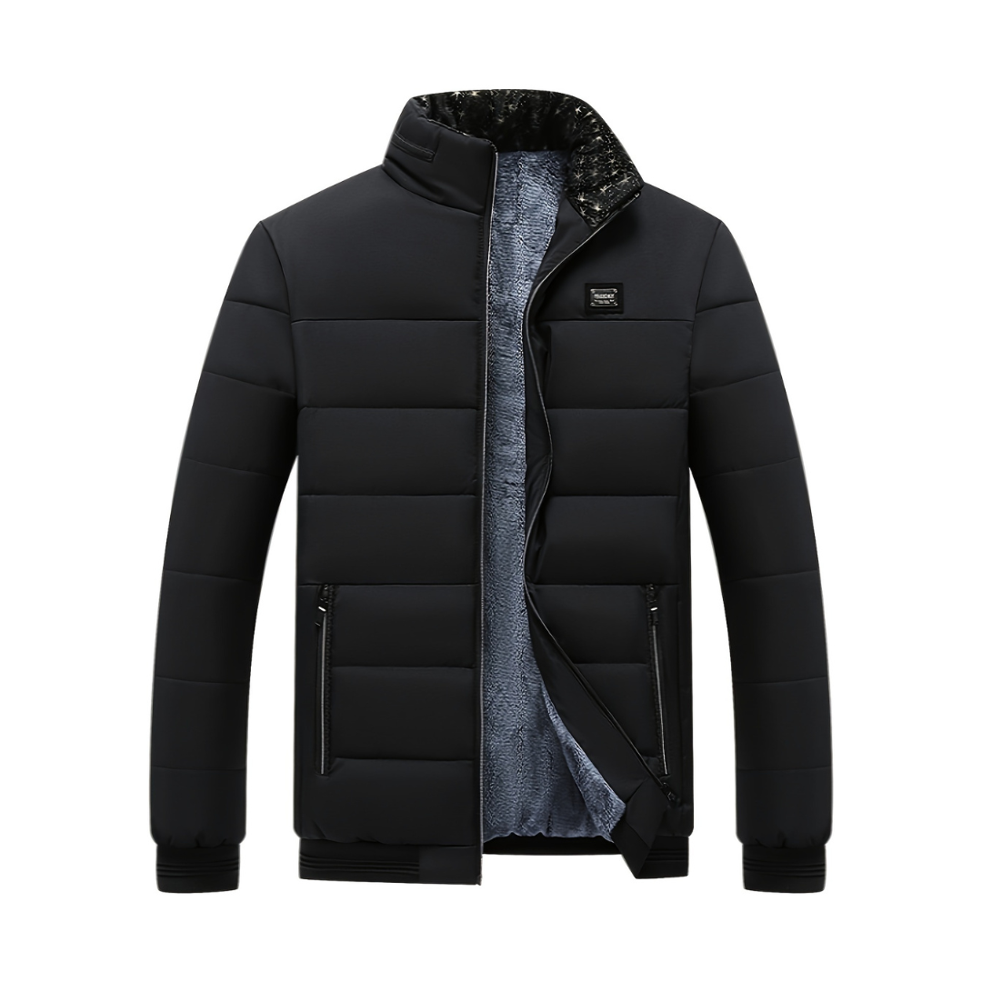 Puffer Jacket - Men - Fleece-Lined Thermal - Lightweight Zip-Up - Giorio