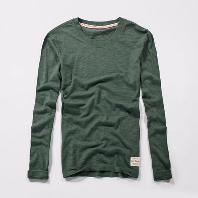 Men's Long Sleeve Cotton Crew Neck T-Shirt - Luva