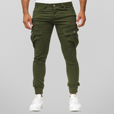 Men's Slim Fit Cargo Trousers - Enzo