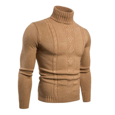Turtleneck Jumper - Men - Cable Knit - Slim Fit - Harlow