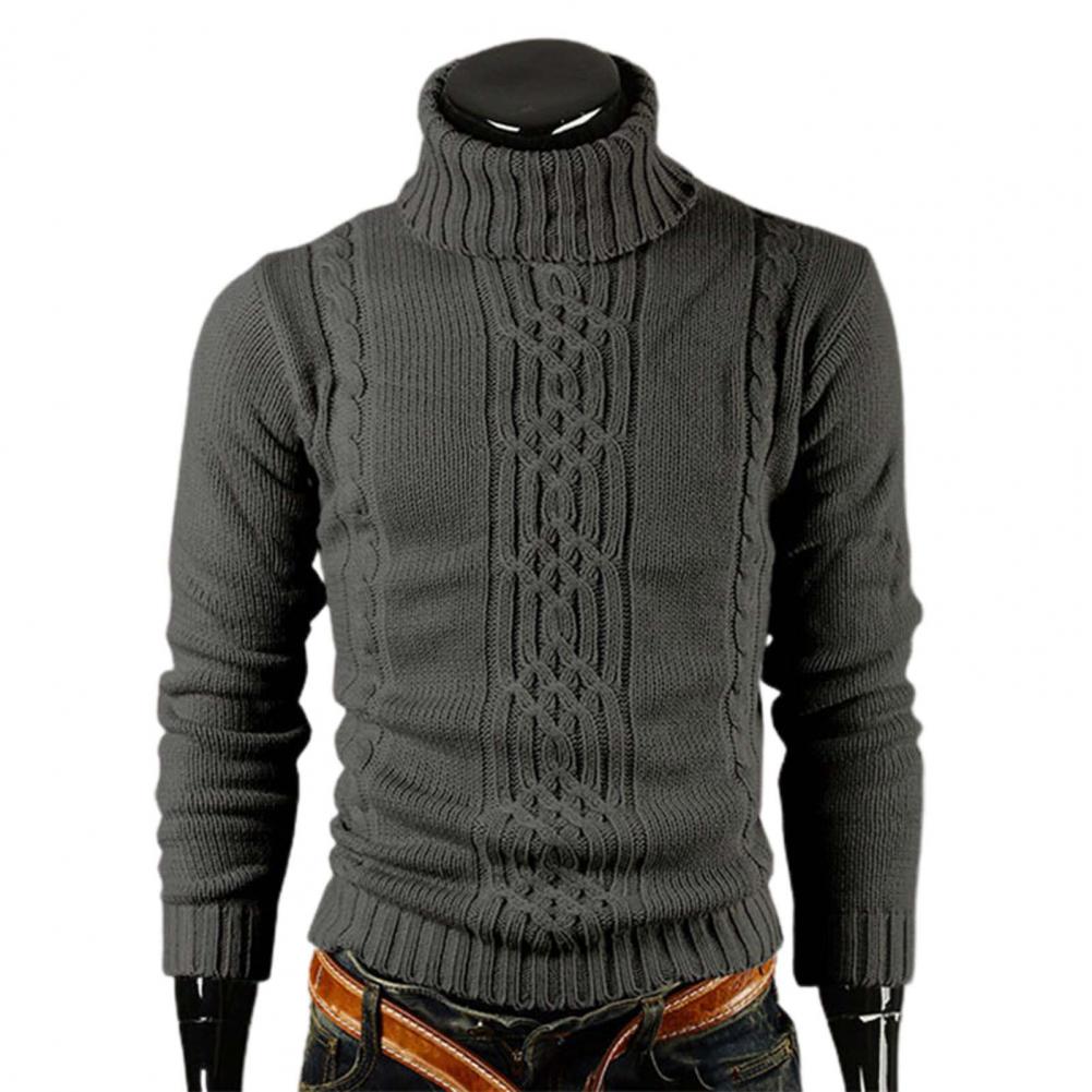 Turtleneck Jumper - Men - Cable Knit - Slim Fit - Harlow