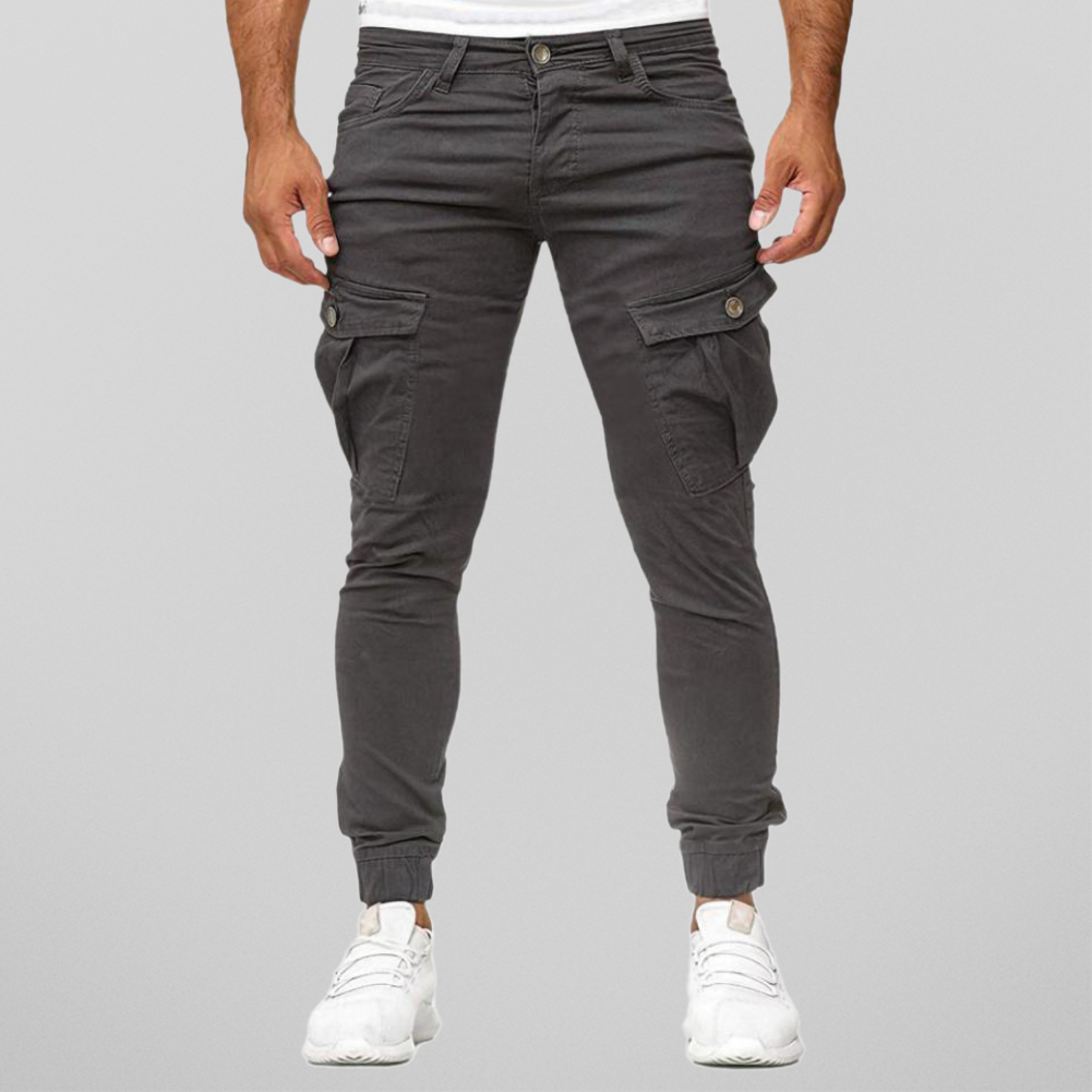 Men's Slim Fit Cargo Trousers - Enzo