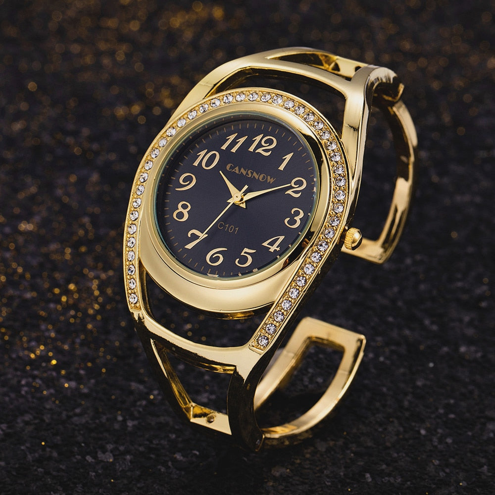 Cansnow vintage bangle watch