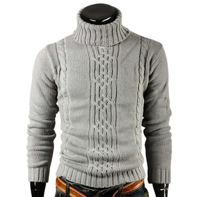 Turtleneck Jumper - Men - Cable Knit - Slim Fit - Harlow